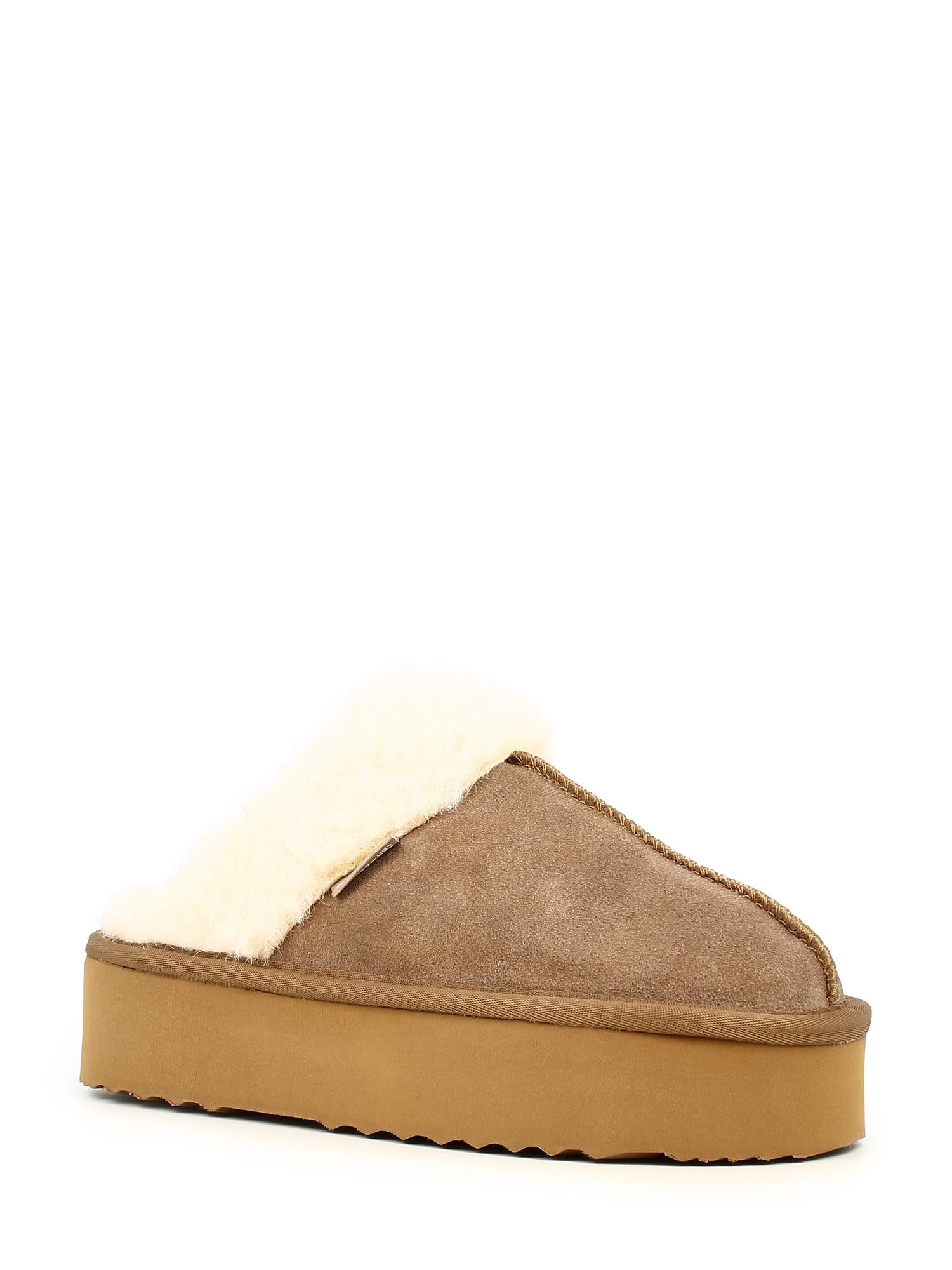 04358 Chestnut Platform Suede