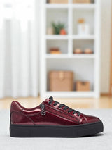 05680 Red Patent Platform Sneakers