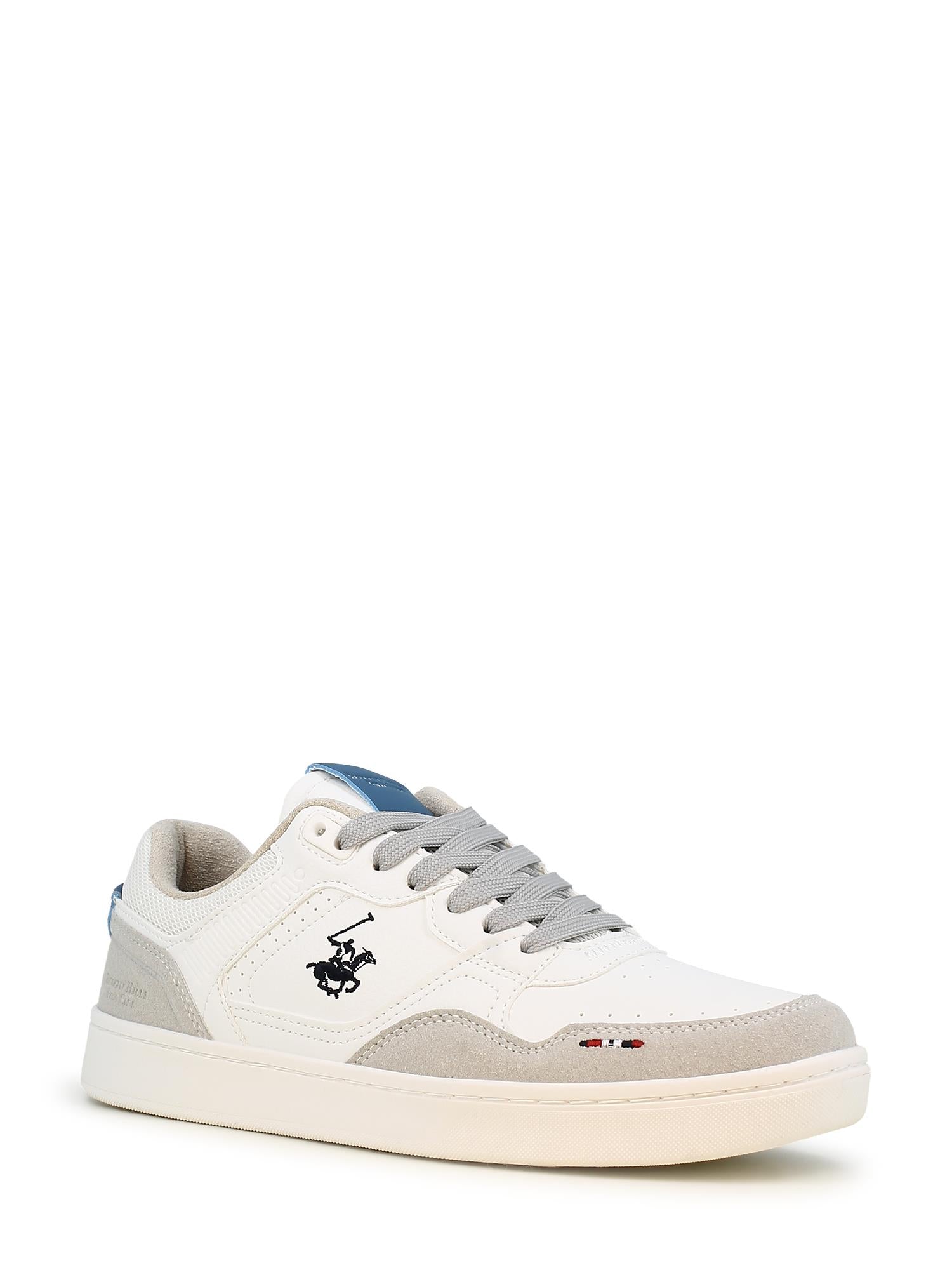 01625 White Lace-up Sneakers