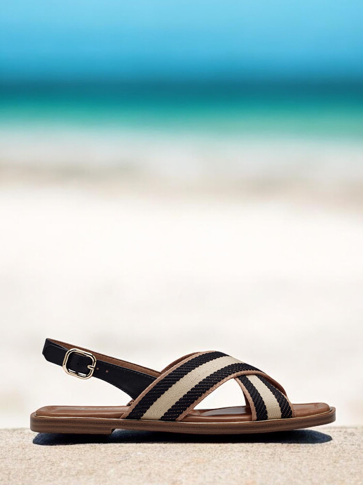 07427 Stripe Sandal