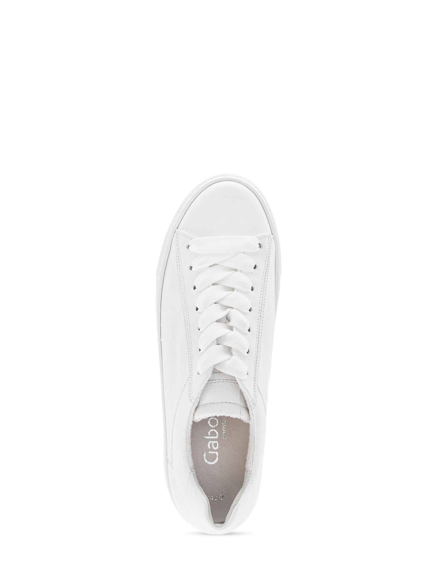 03027 White Leather Sneakers