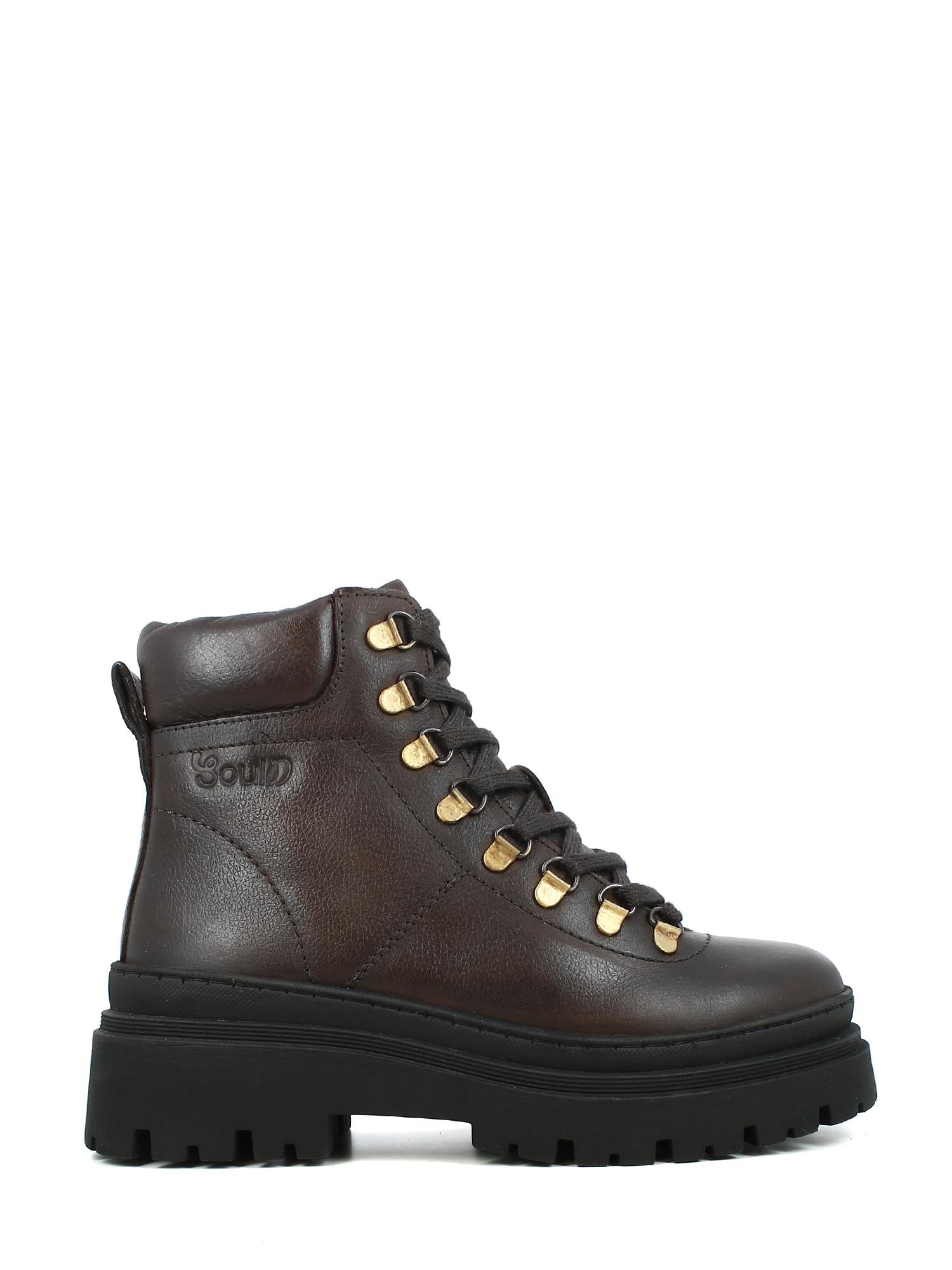 06192 Arezzo Leather Boots Brown