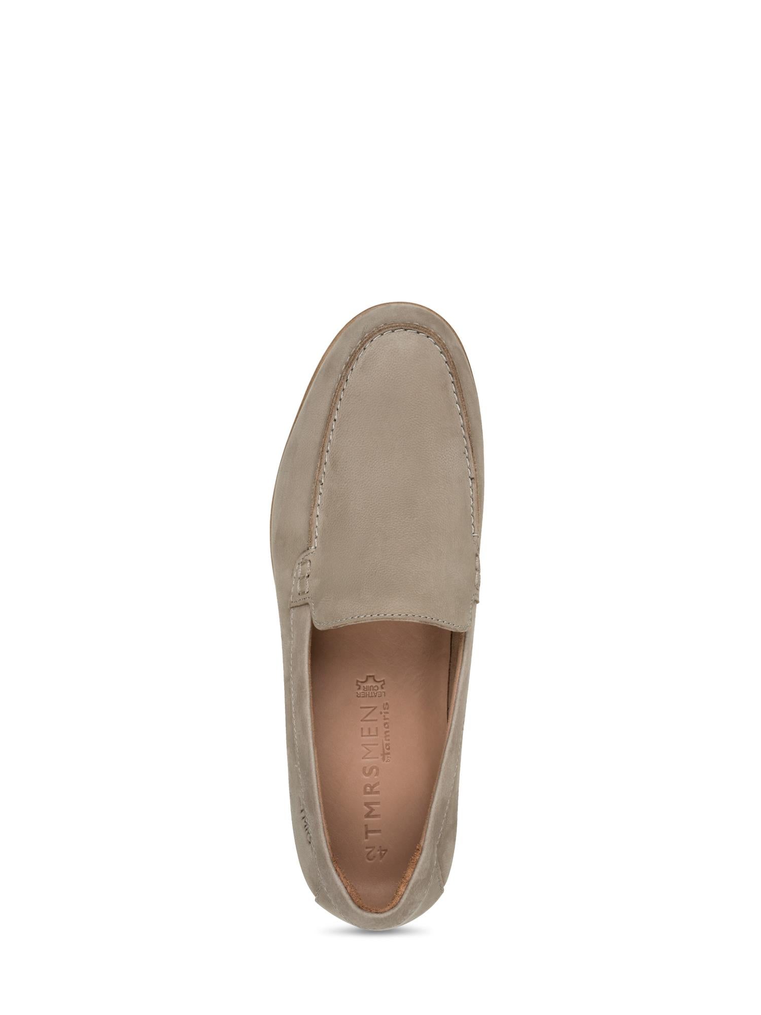 04313 Beige Leather Loafer