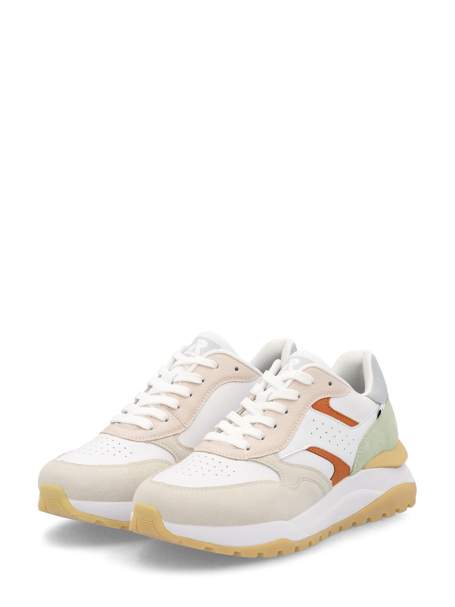 03546 TrailMotion Hvit Semsket Sneaker