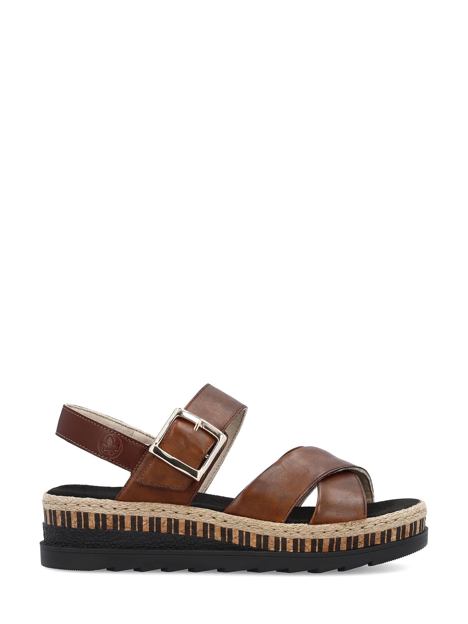 07520 Arizona Sandal Brown Leather