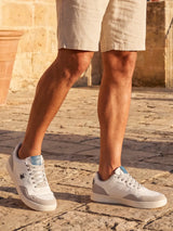 01625 White Lace-up Sneakers