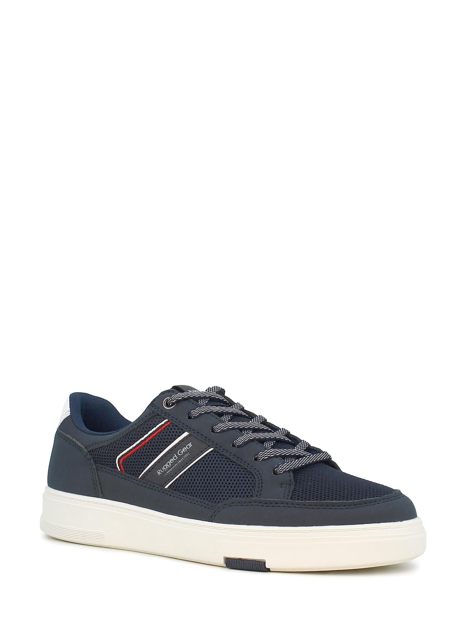 03723 Navy Retro Tennis Herresneaker
