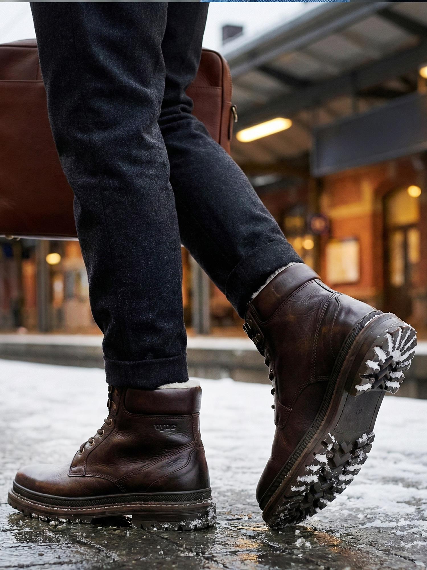 06062 Porto Leather Boots Brown