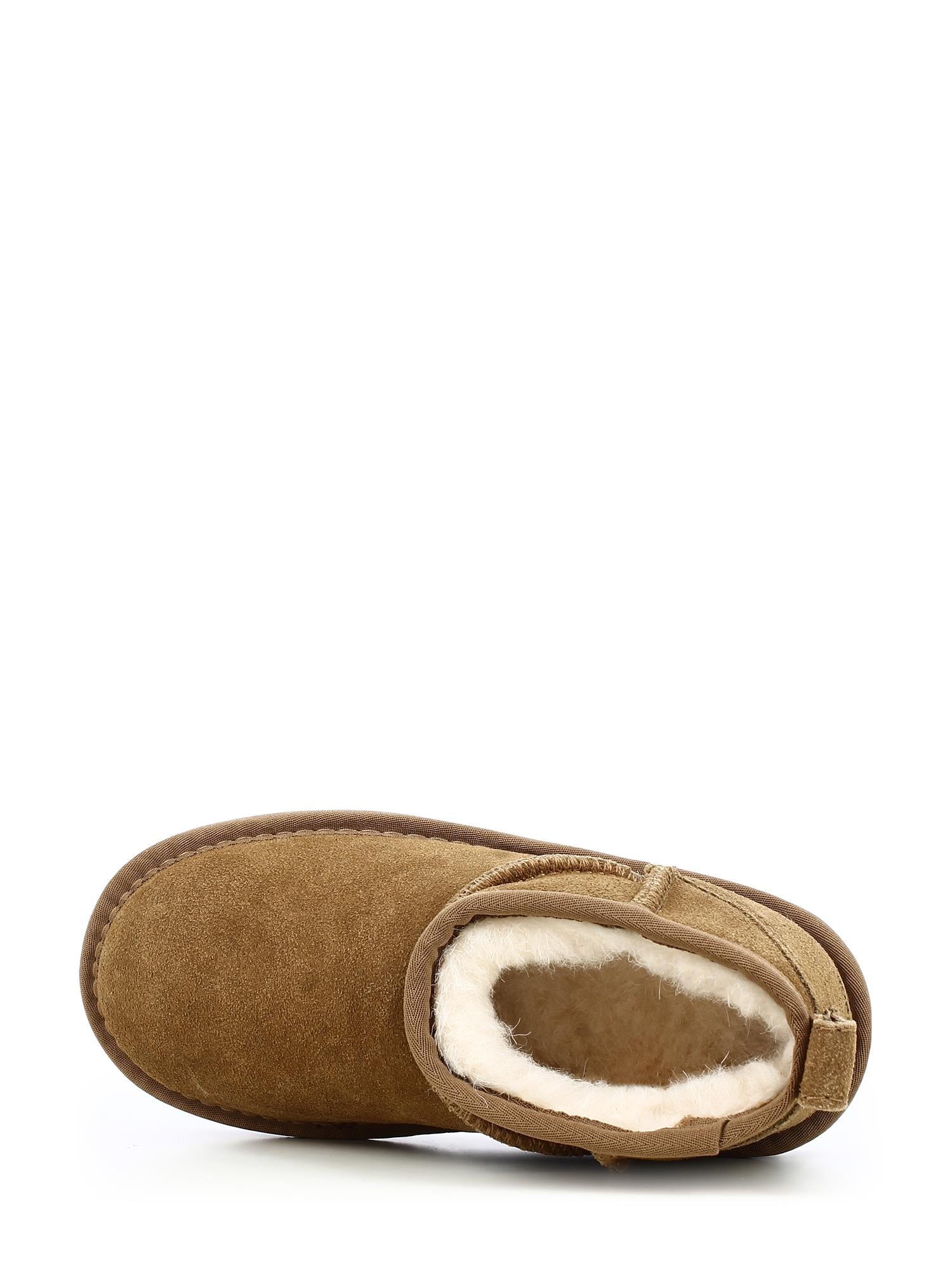 05410 Kids chestnut low suede water resistant