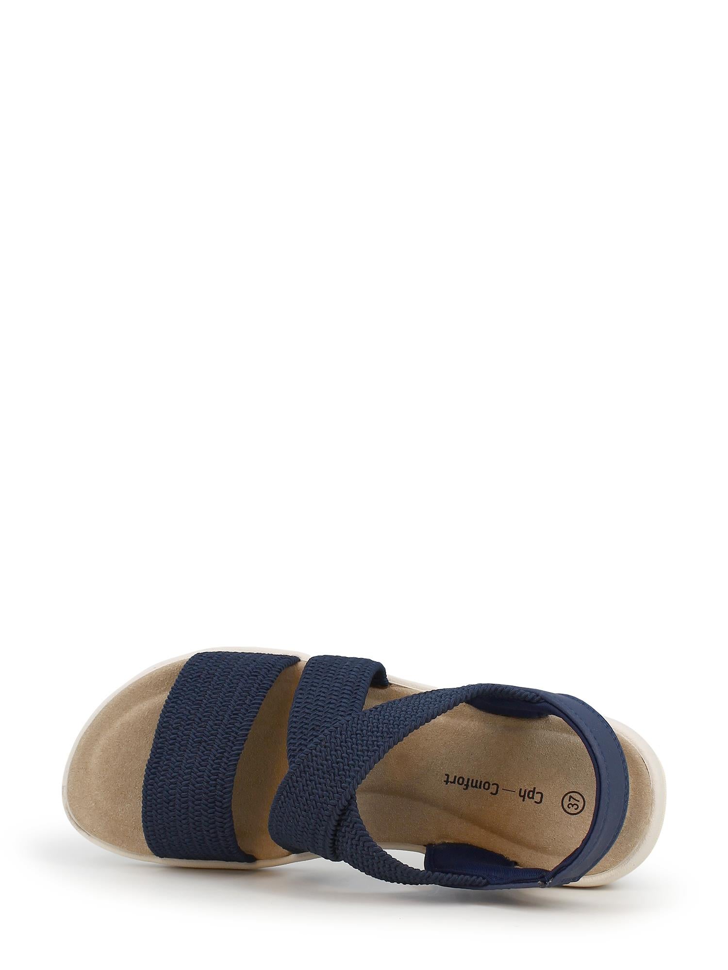 07975  Chunky Elastic Sandal Navy