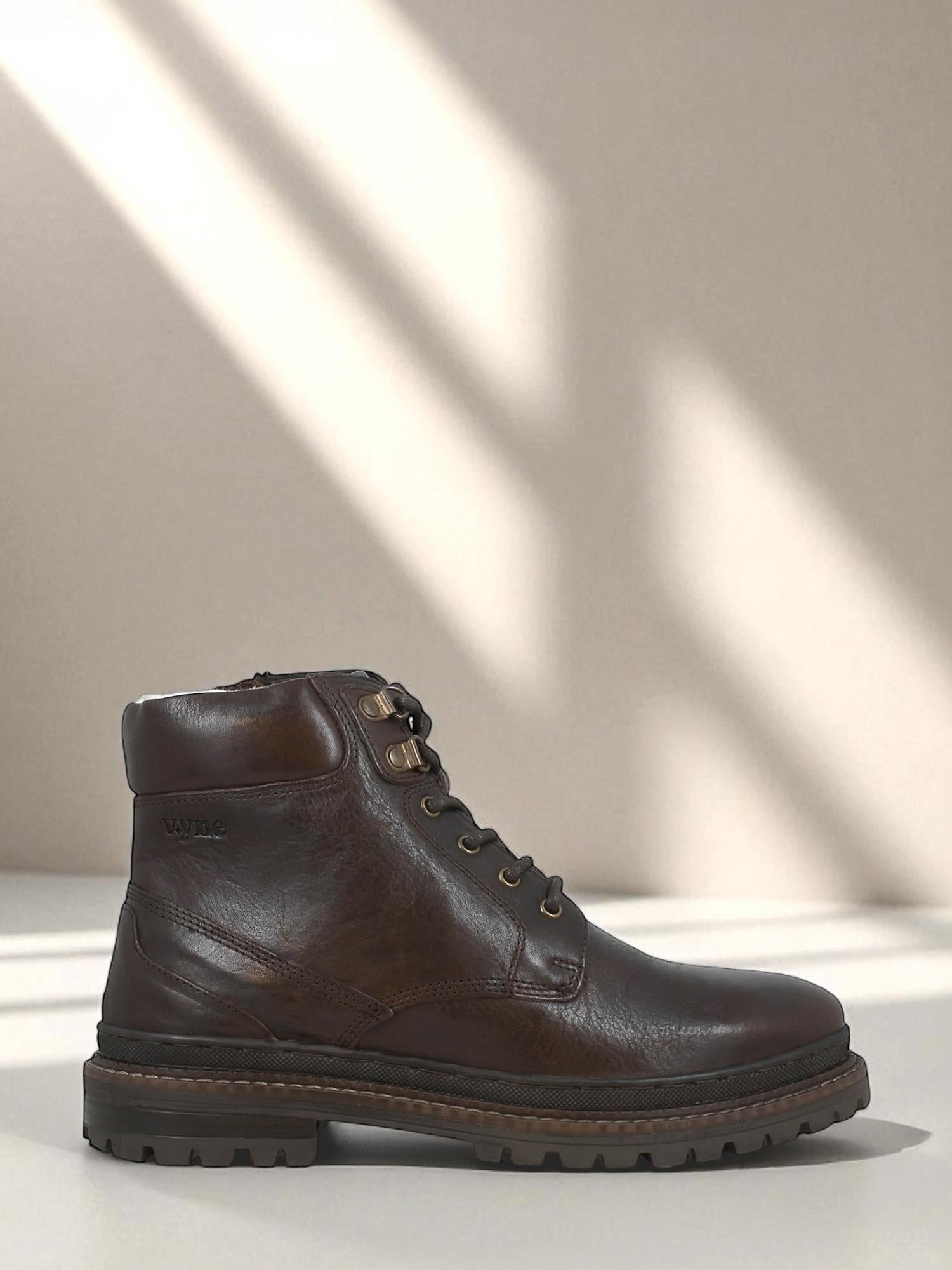 06062 Porto Leather Boots Brown