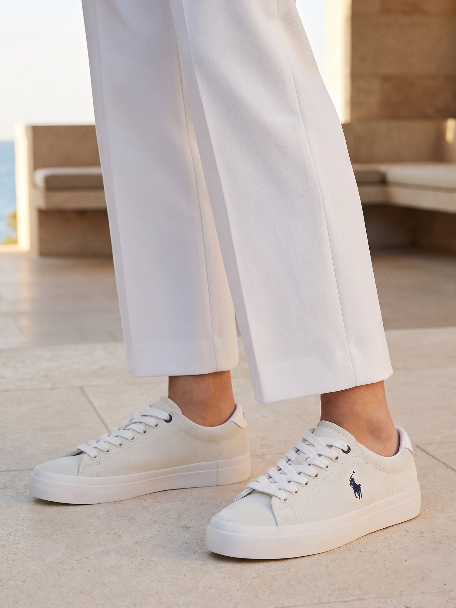 02742 Ralph Lauren Longwood Suede Sneaker