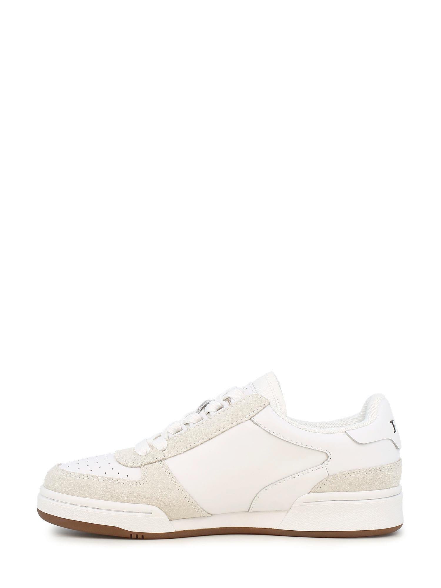02721 Ralph Lauren Court Leather-Suede Trainer