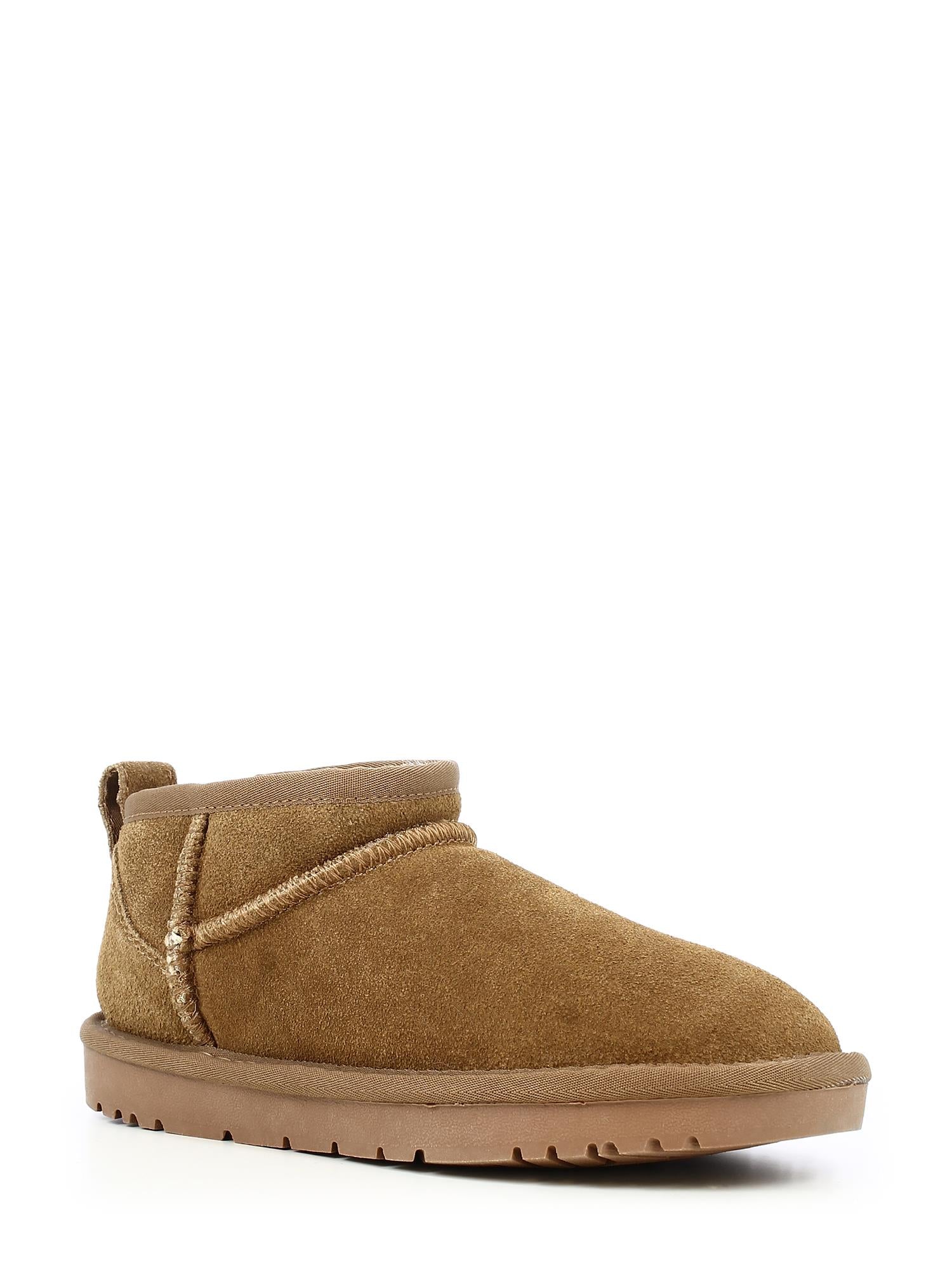 05410 Kids chestnut low suede water resistant