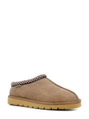 05428 Chestnut Suede Wool Slippers