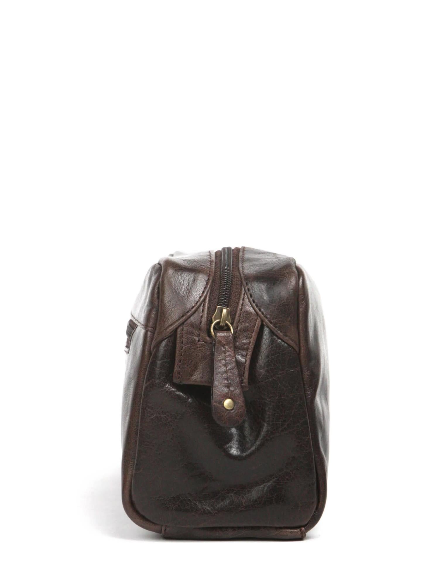 03229 Brown Toilet bag Skinn