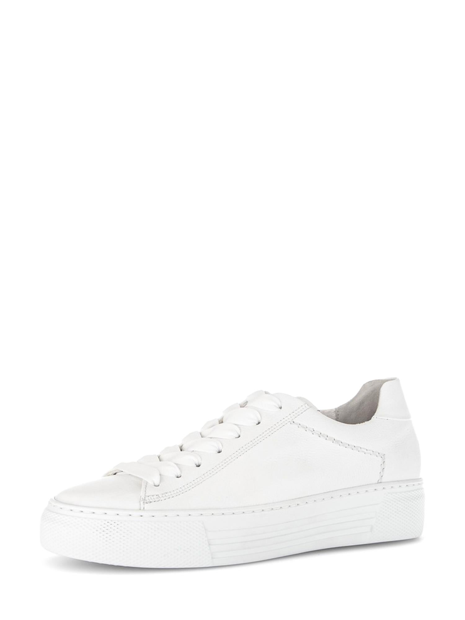 03027 White Leather Sneakers