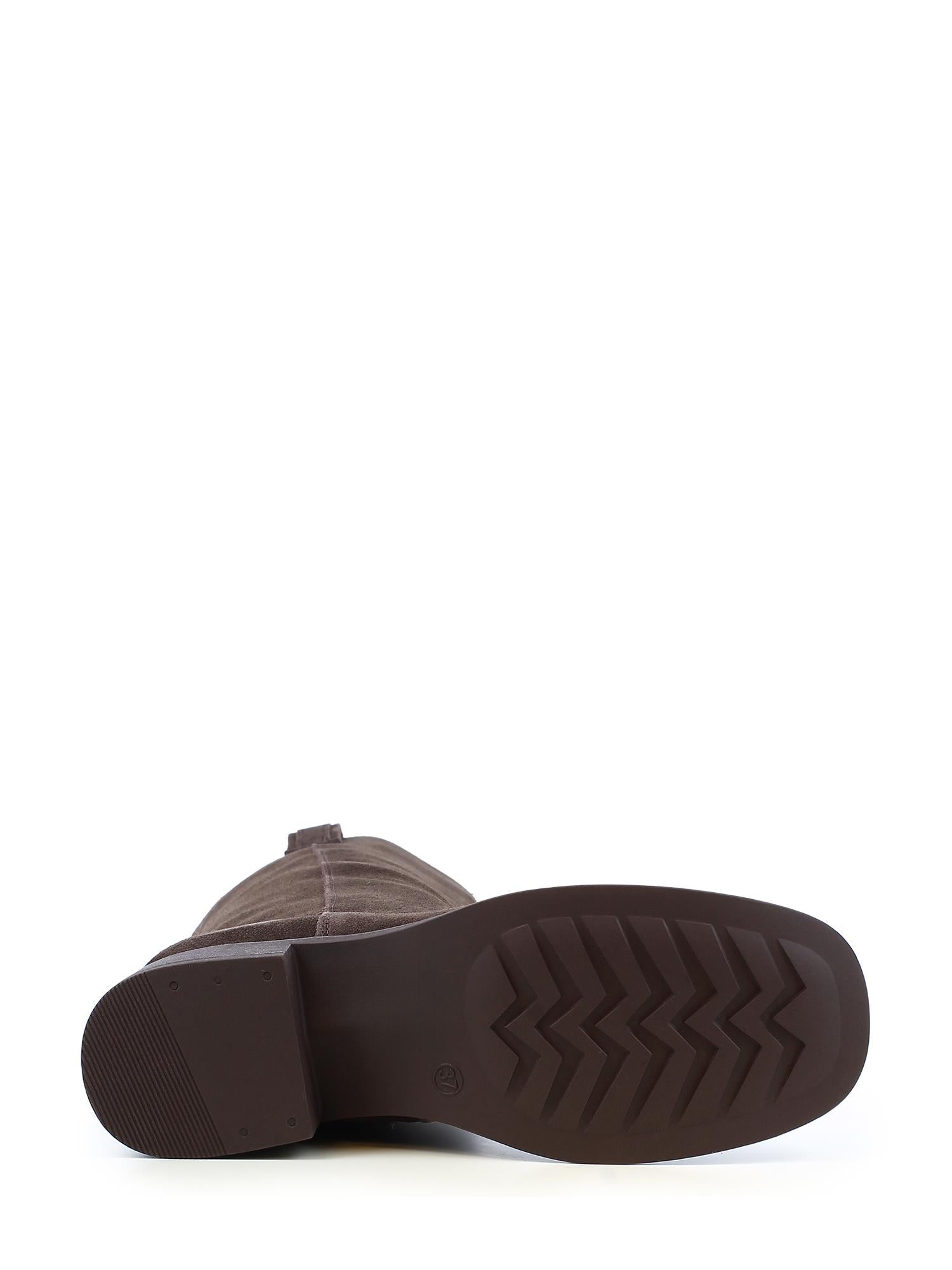 01528 Marene Suede Boot Dark Brown