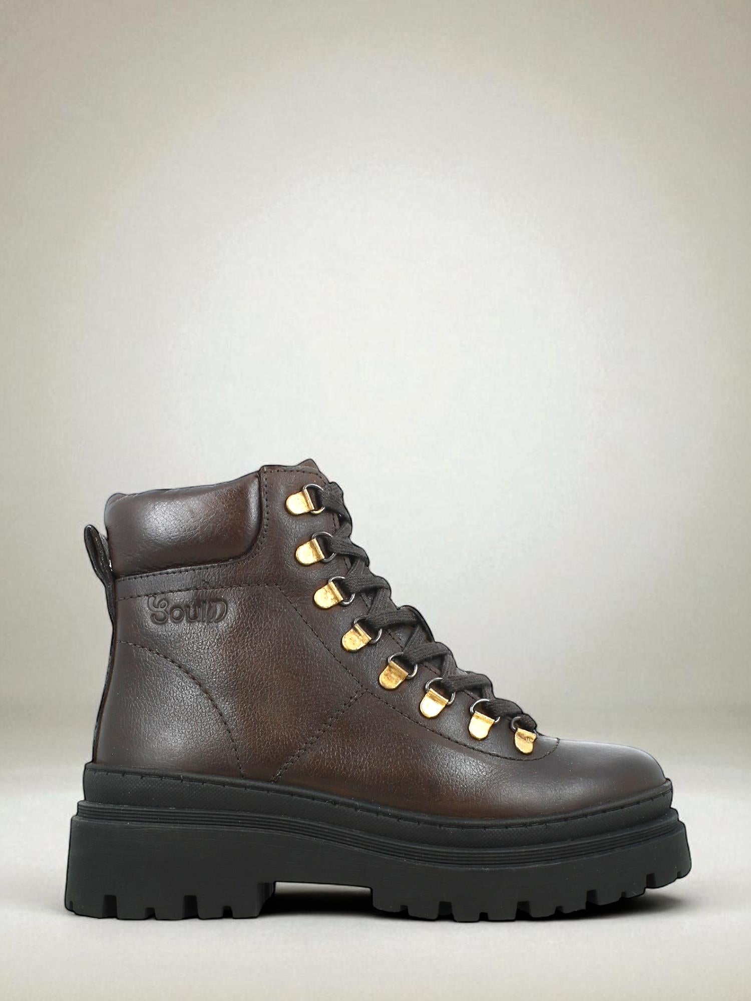 06192 Arezzo Leather Boots Brown