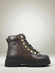 06192 Arezzo Leather Boots Brown