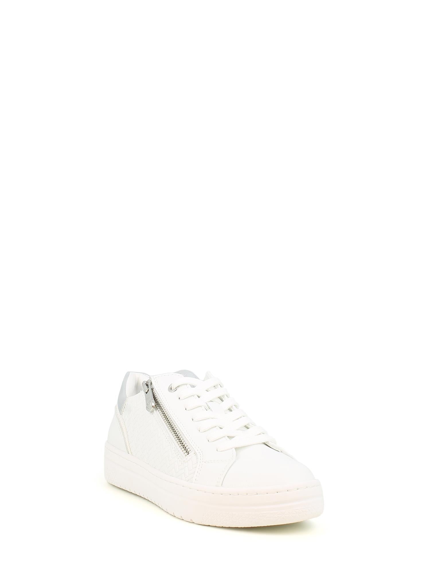 08428 White Pattern Sneaker