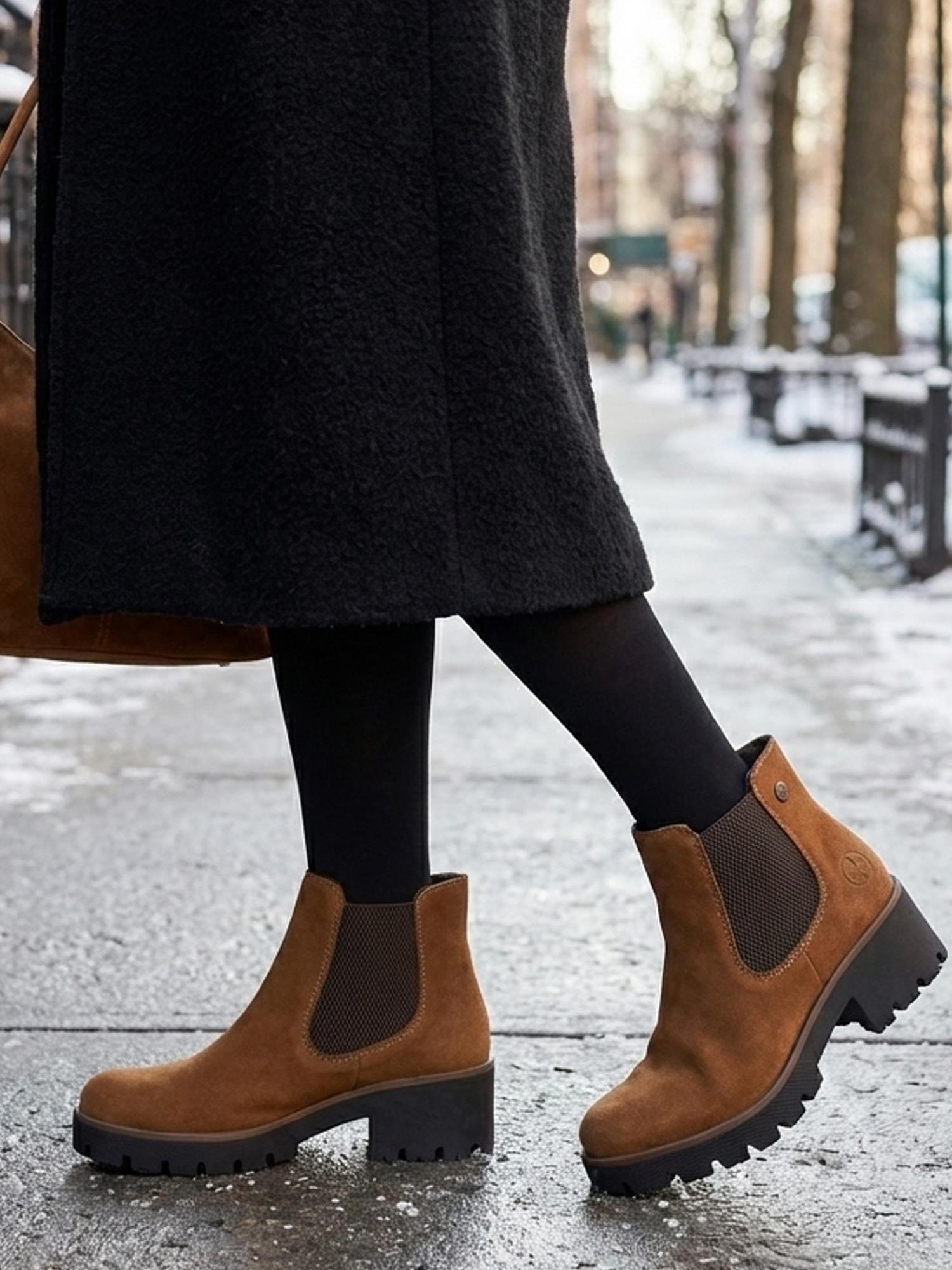 04482 Malou Suede Boots Fleecefôret