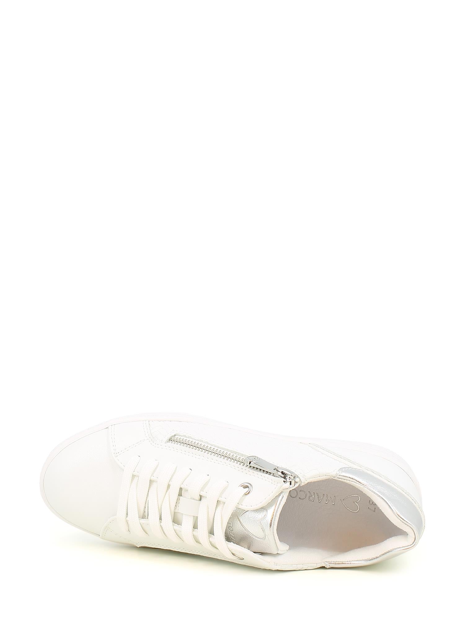 08428 White Pattern Sneaker