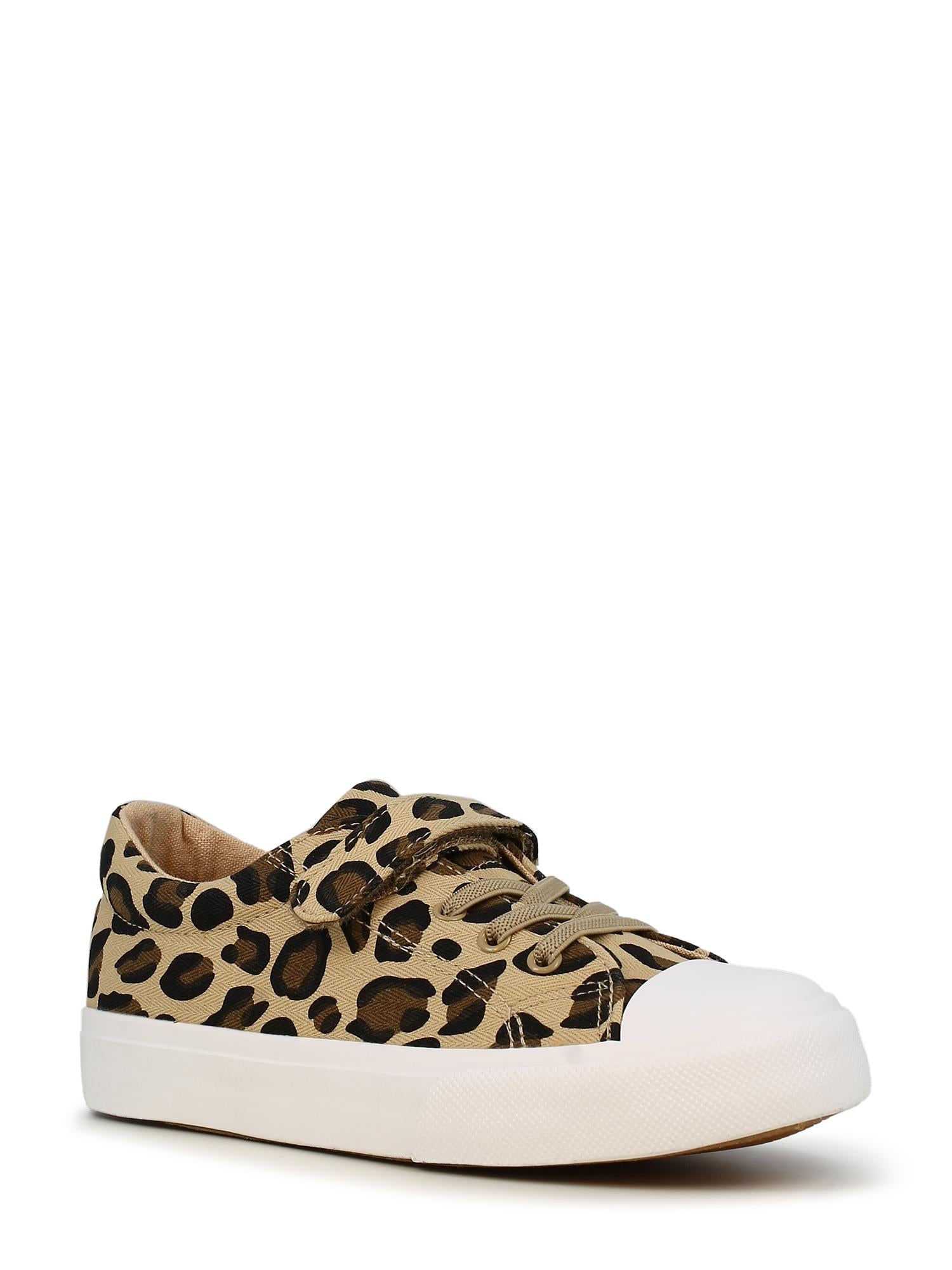 02319 Canva Leopard Sneaker
