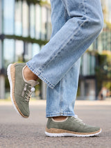 04346 Olive Cork Sneaker