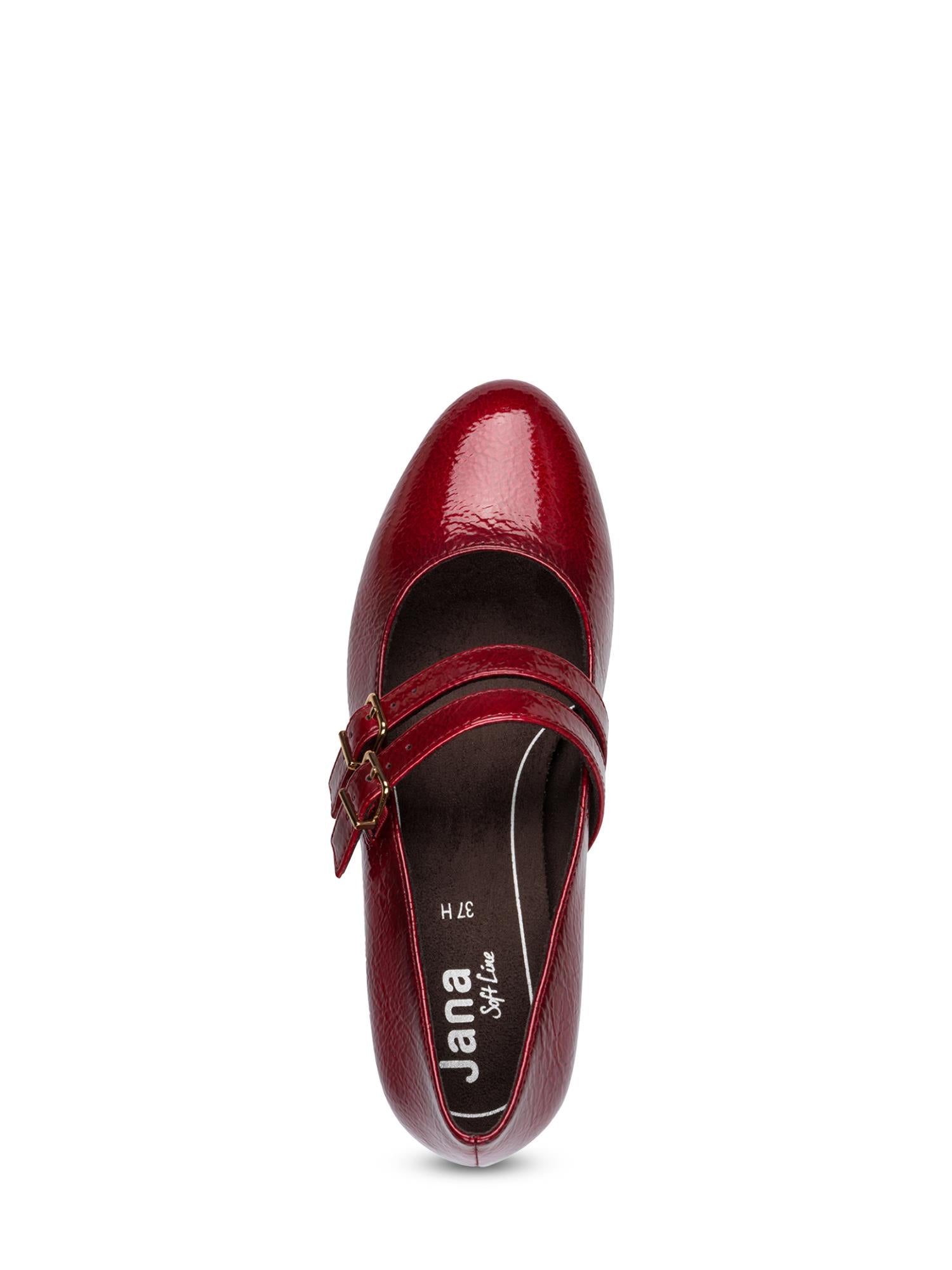 03762 Patent Mary Jane Burgundy