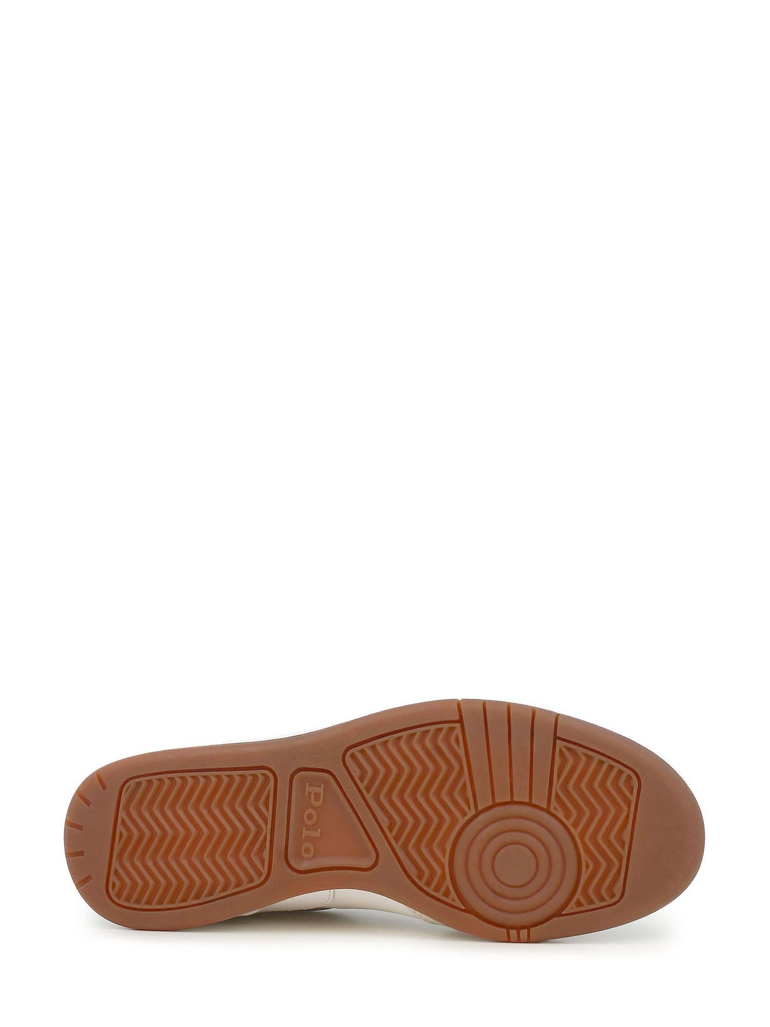02721 Ralph Lauren Court Leather-Suede Trainer