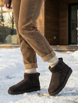 05545 Urban dark brown suede water resistant