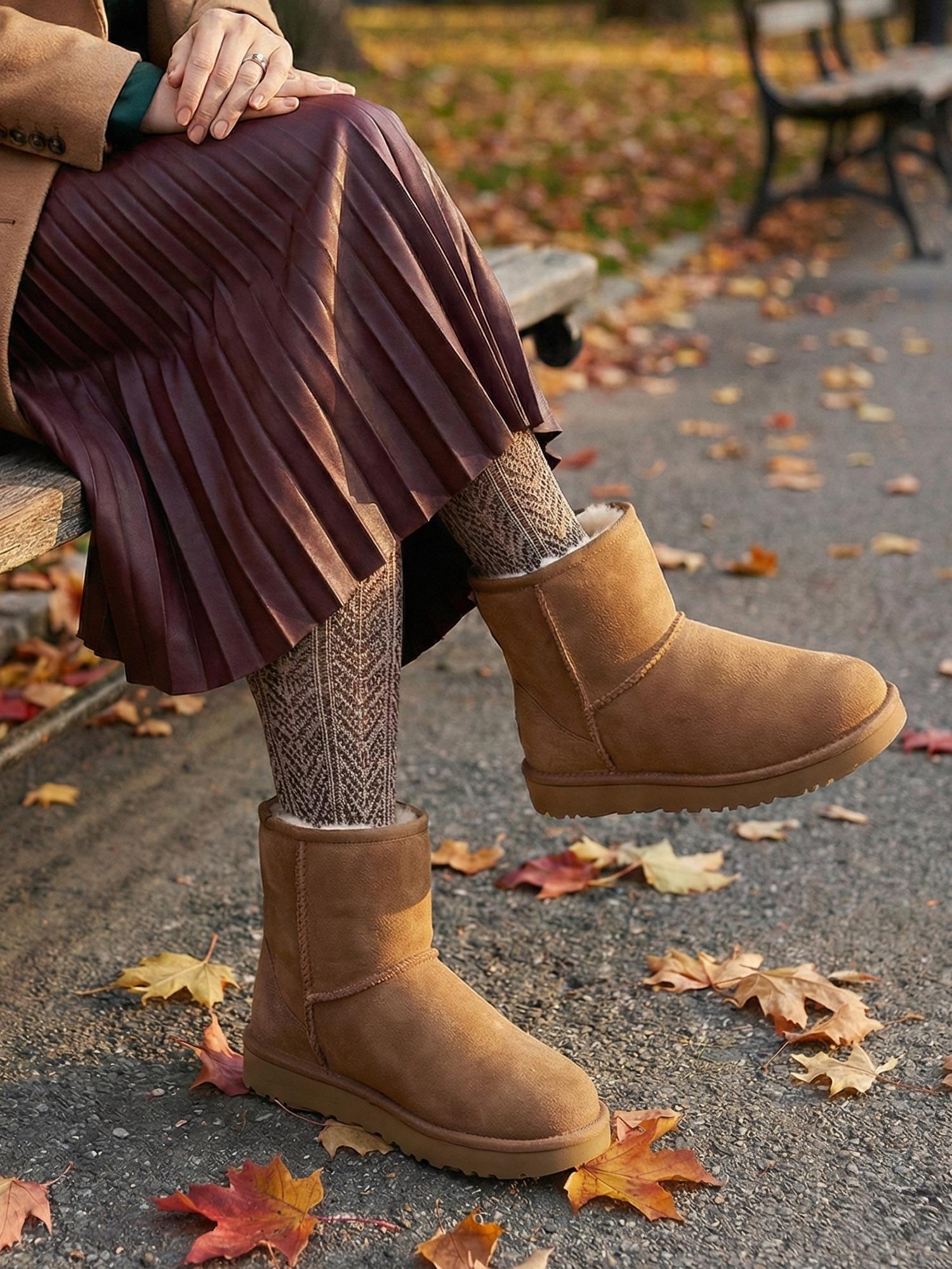 05435 Chestnut lux wool suede water resistant