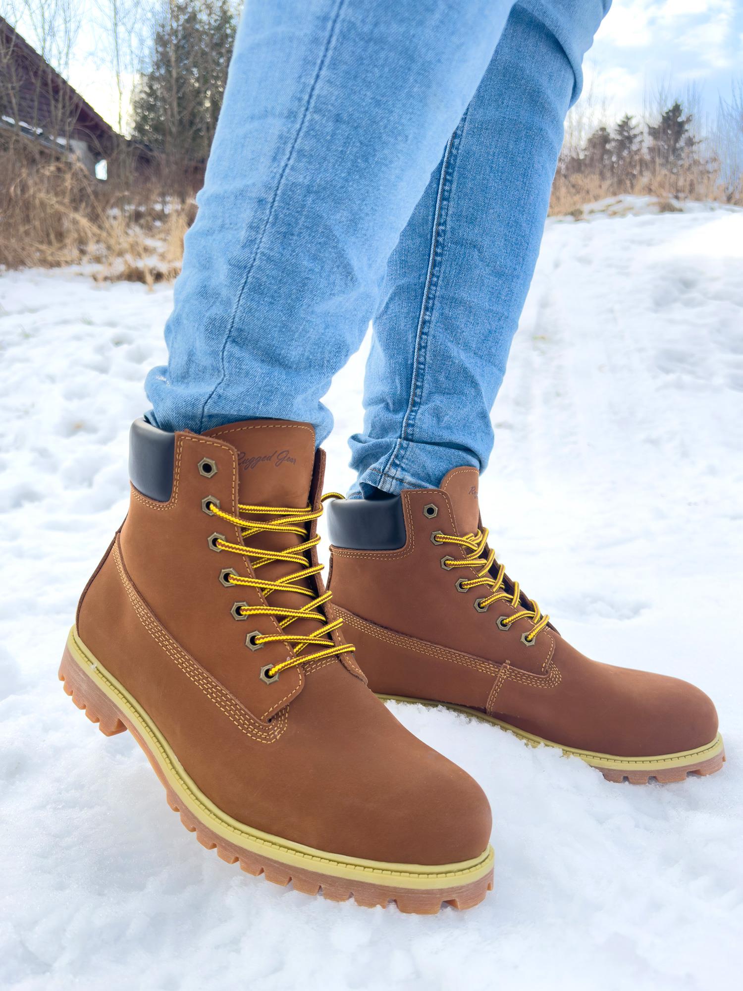 06645 Winter Leather Wool Men