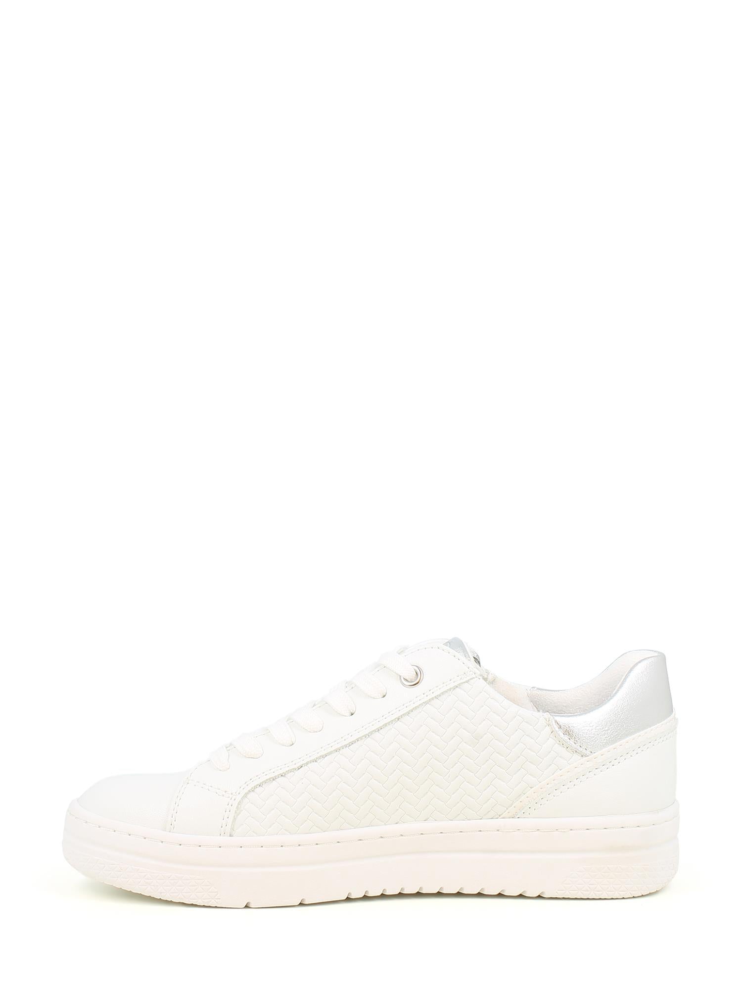 08428 White Pattern Sneaker