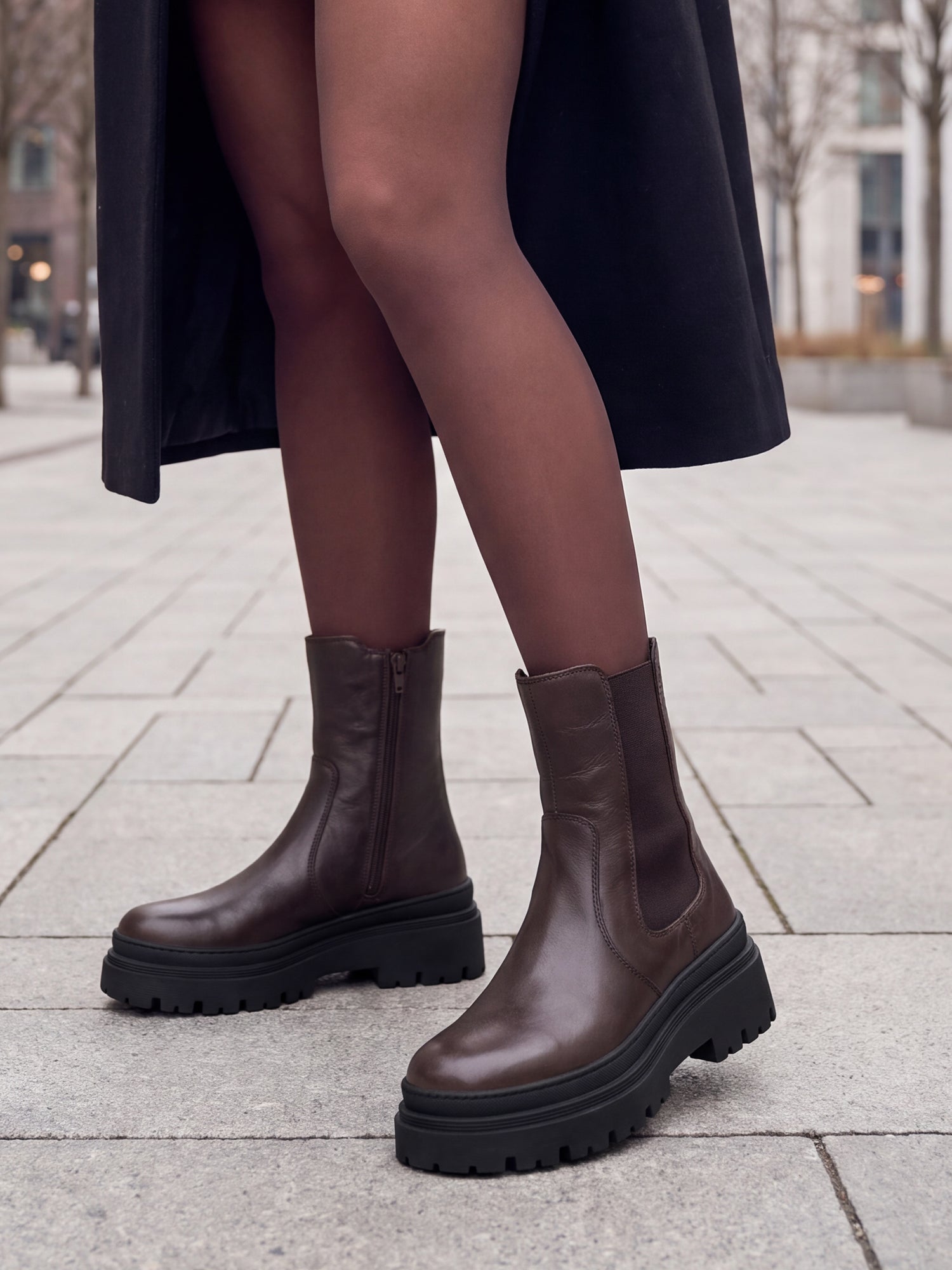 06174 Portimao Leather Chelsea Boots Brown