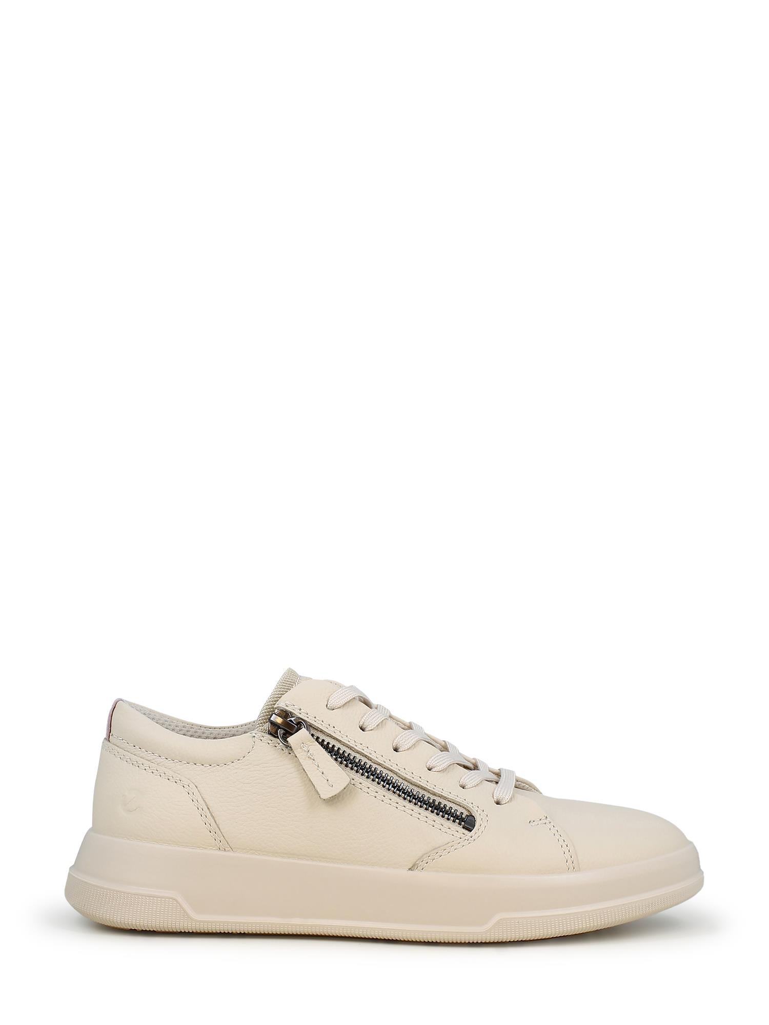 04019 Move Beige Leather Sneakers
