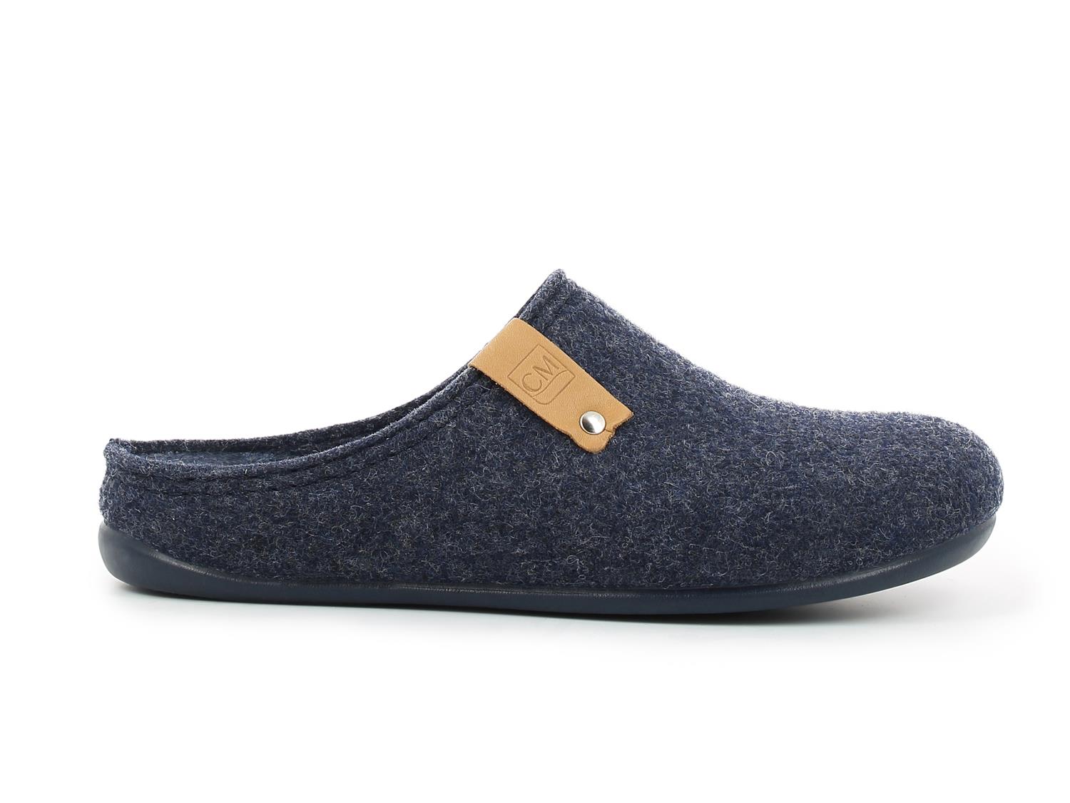 02754 Tweed ullfilt tøfler