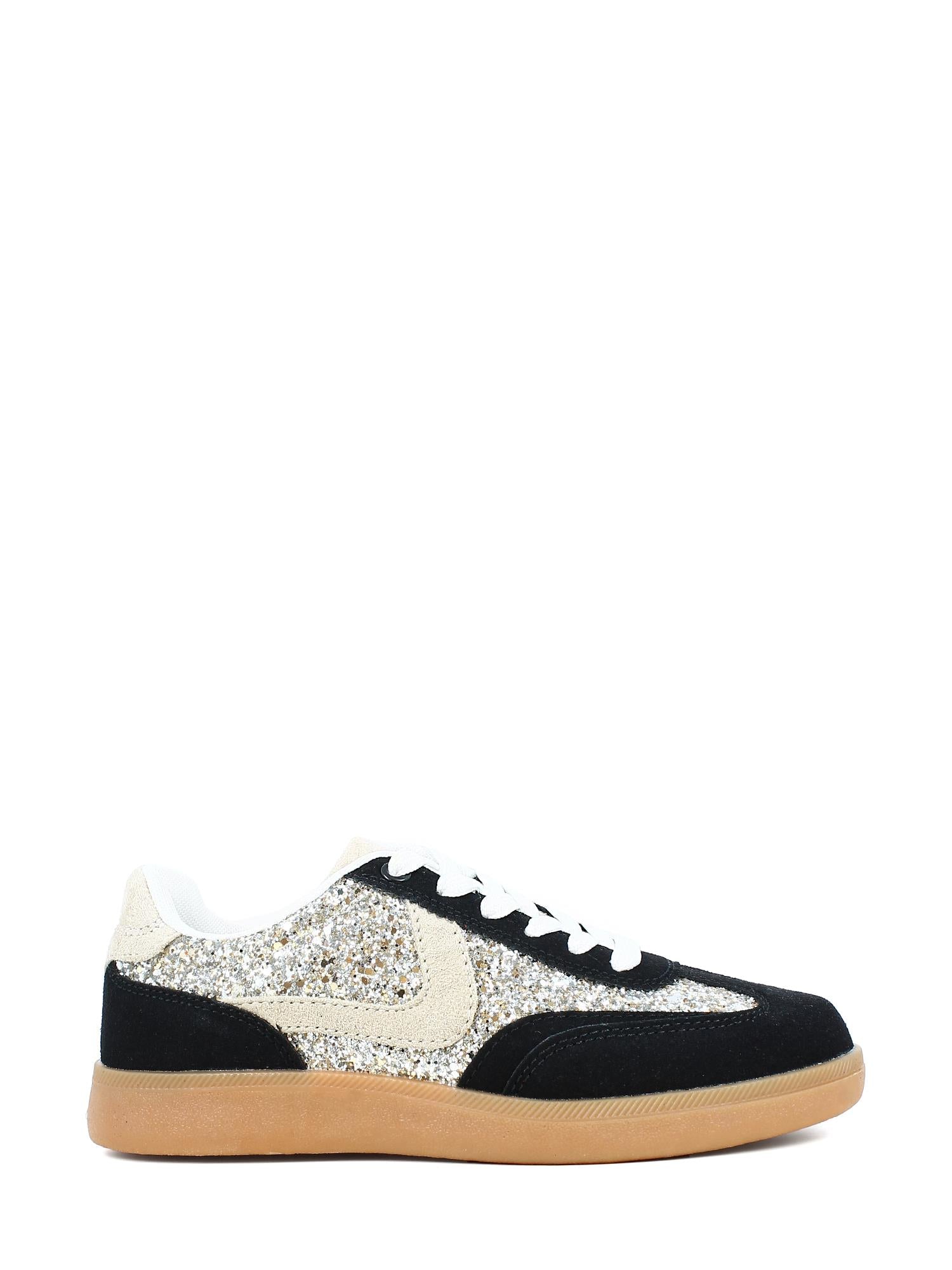 07166 Base Glitter Black Sneaker