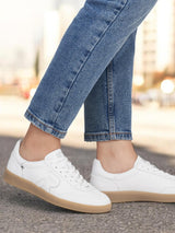 03486 San Diego Leather Sneaker Women White