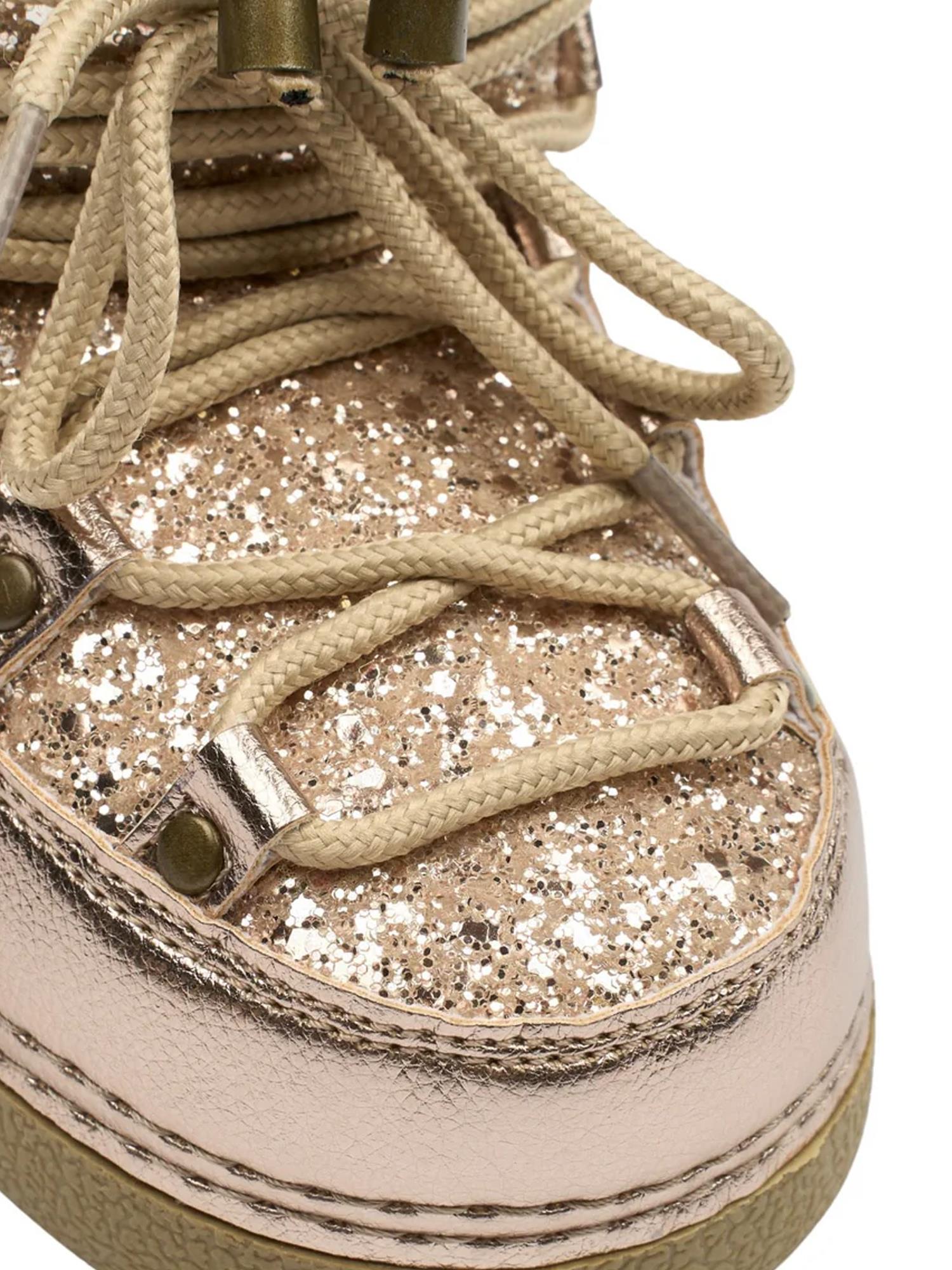 04162 Snow Boot Glitter Champagne