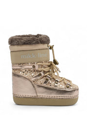 04162 Snow Boot Glitter Champagne
