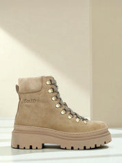 06164 Arezzo Suede Boots Camel
