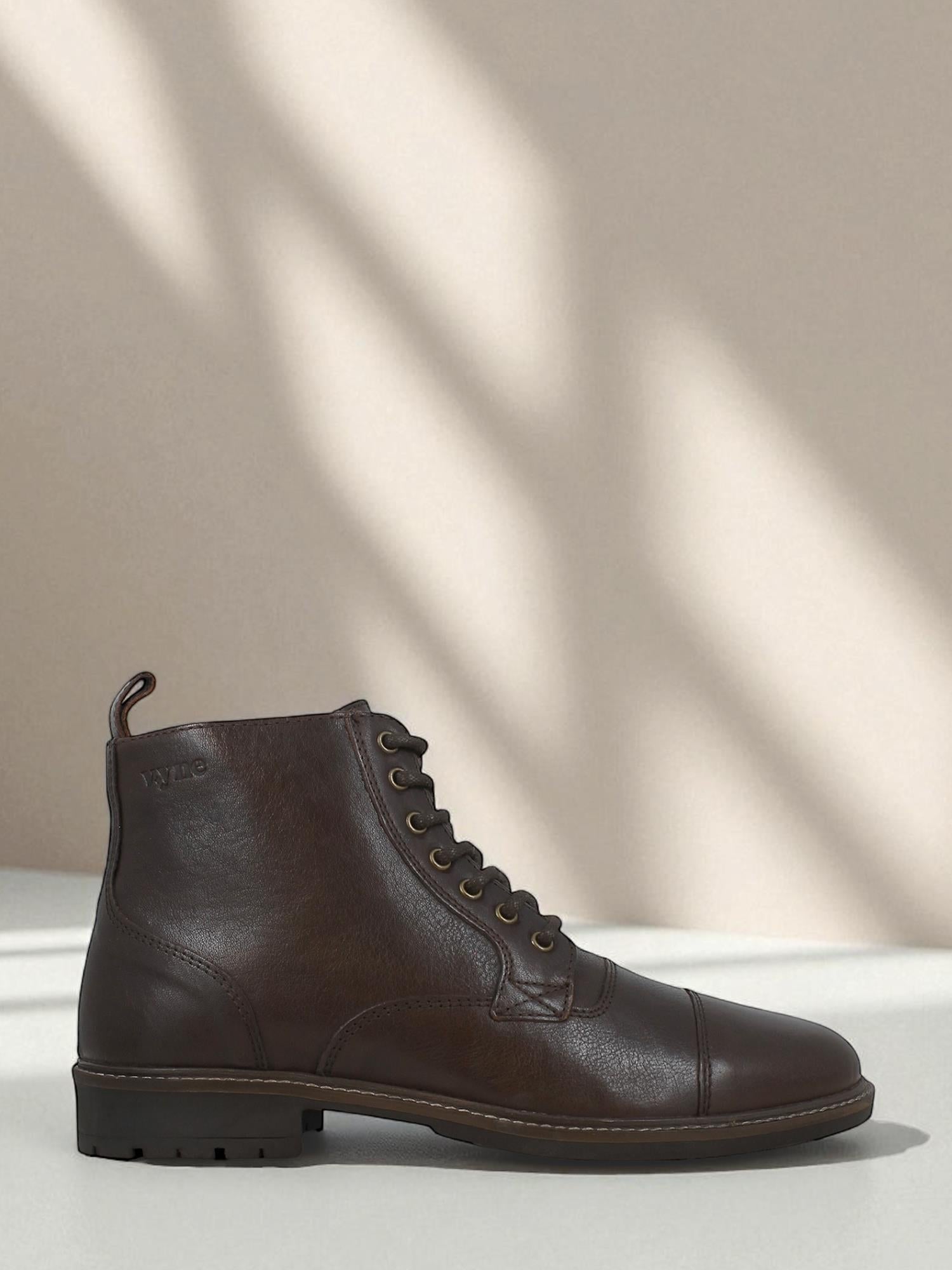 06045 Lagos Leather Boots Brown