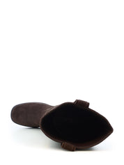 01528 Marene Suede Boot Dark Brown