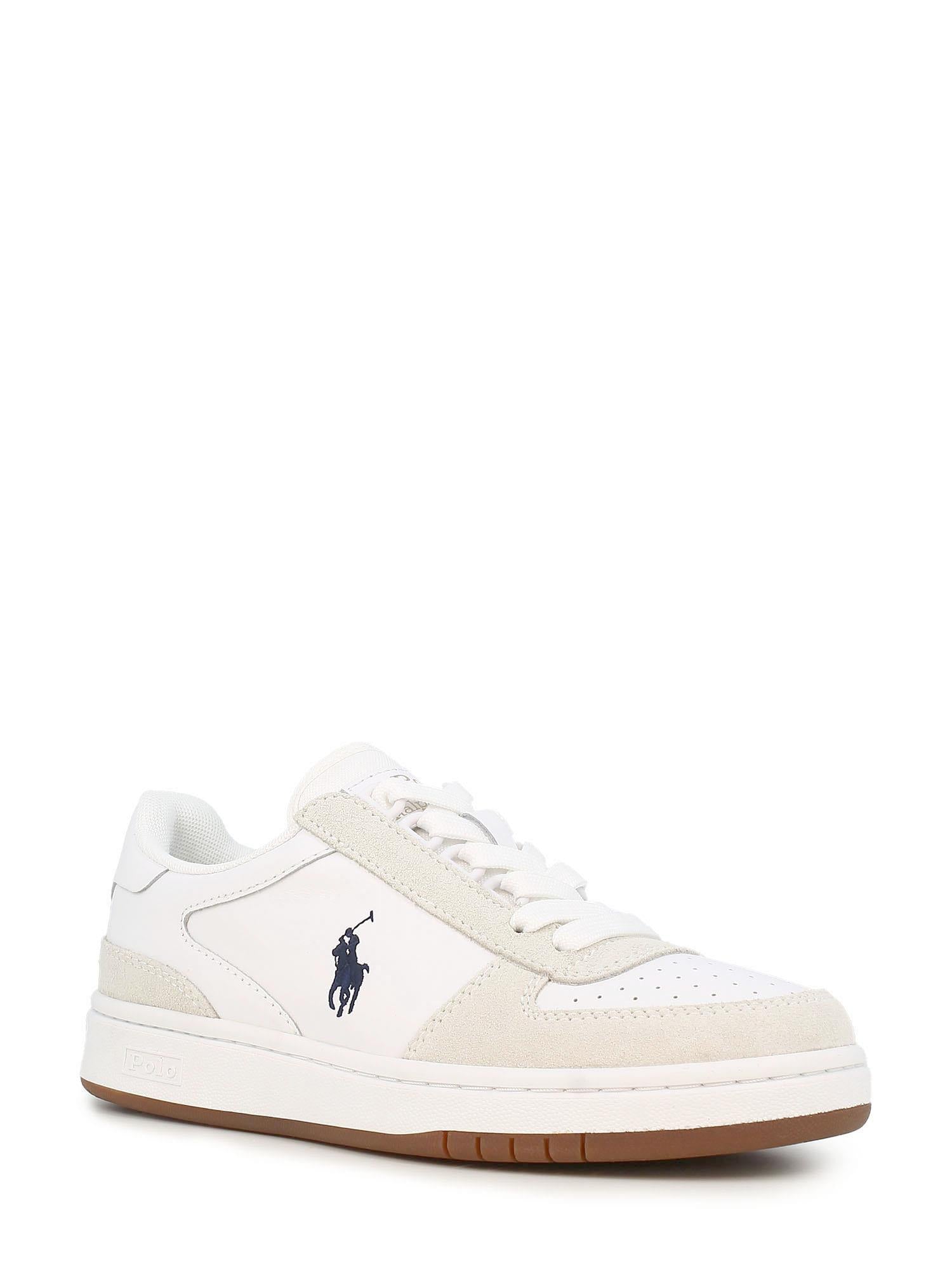 02721 Ralph Lauren Court Leather-Suede Trainer
