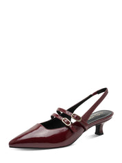 02086 Buckle Slingback Pumps