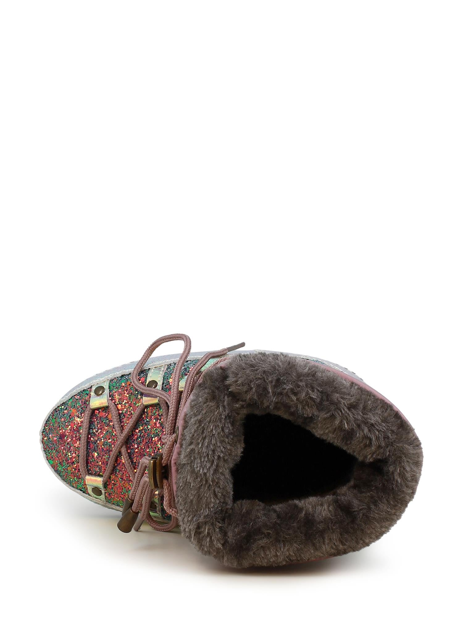 04164 Snow Boot Glitter Rose Brown