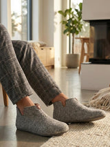 06031 Mono Tweed Tøfler