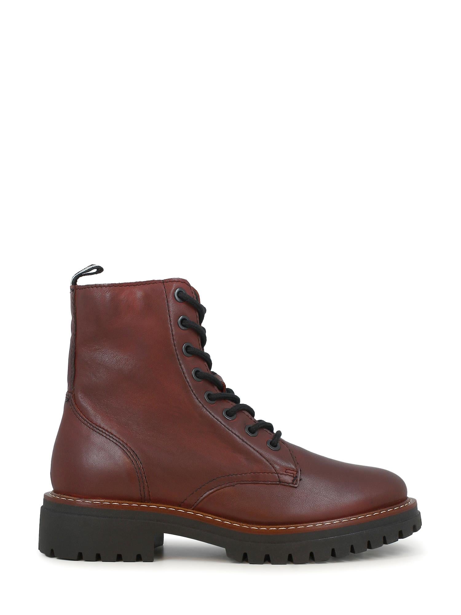 05362 Savona Leather Lace Boots Burgundy